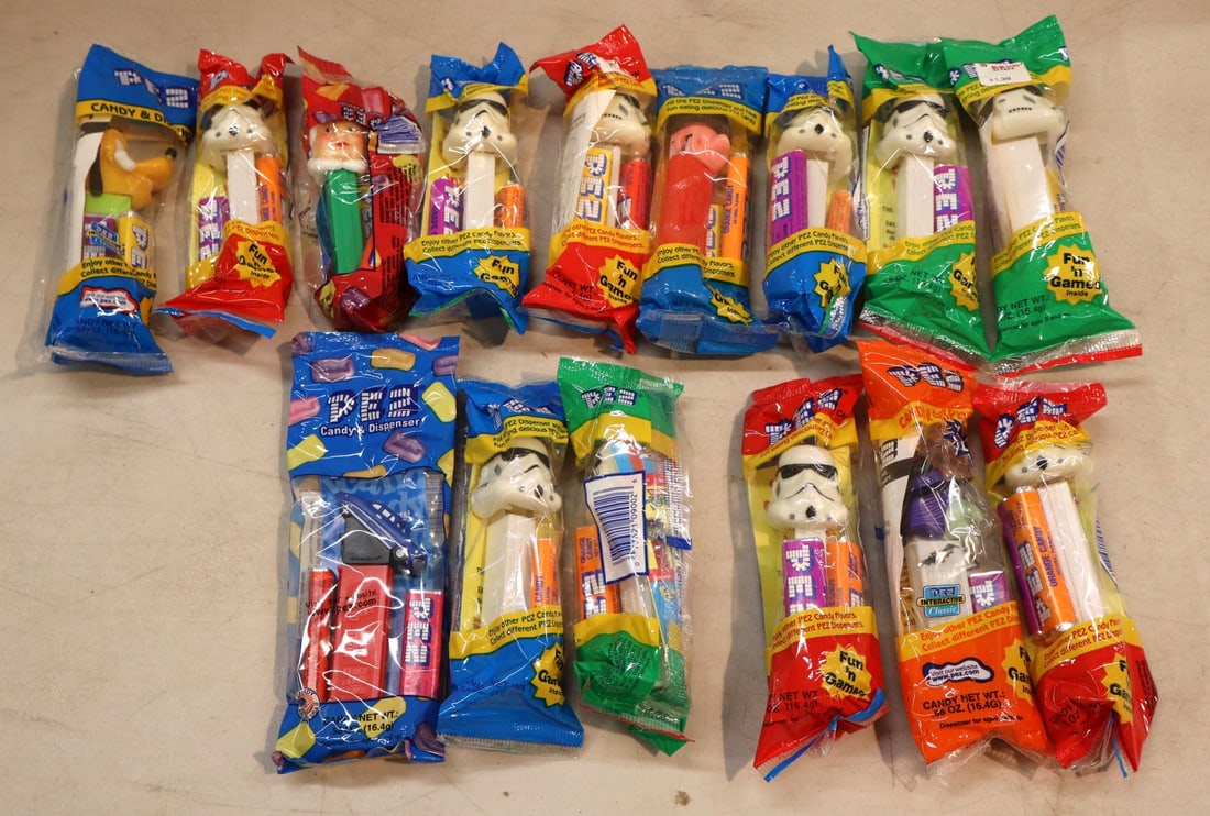 15 vintage PEZ candy dispensers factory sealed (1 of 1)