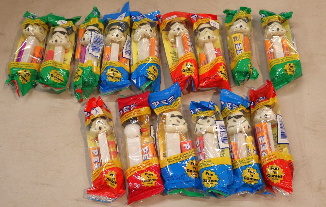 15 vintage PEZ candy dispensers factory sealed (1 of 1)