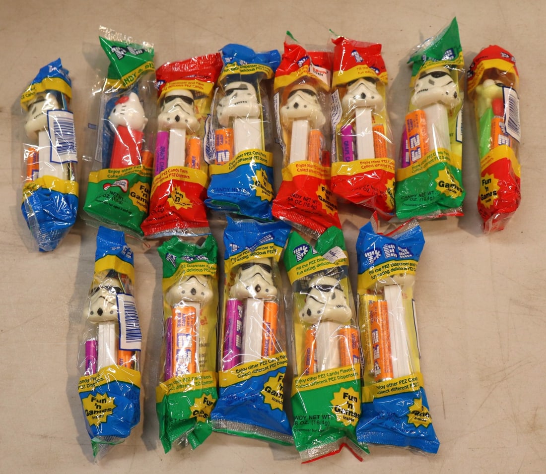13 vintage PEZ candy dispensers factory sealed (1 of 1)