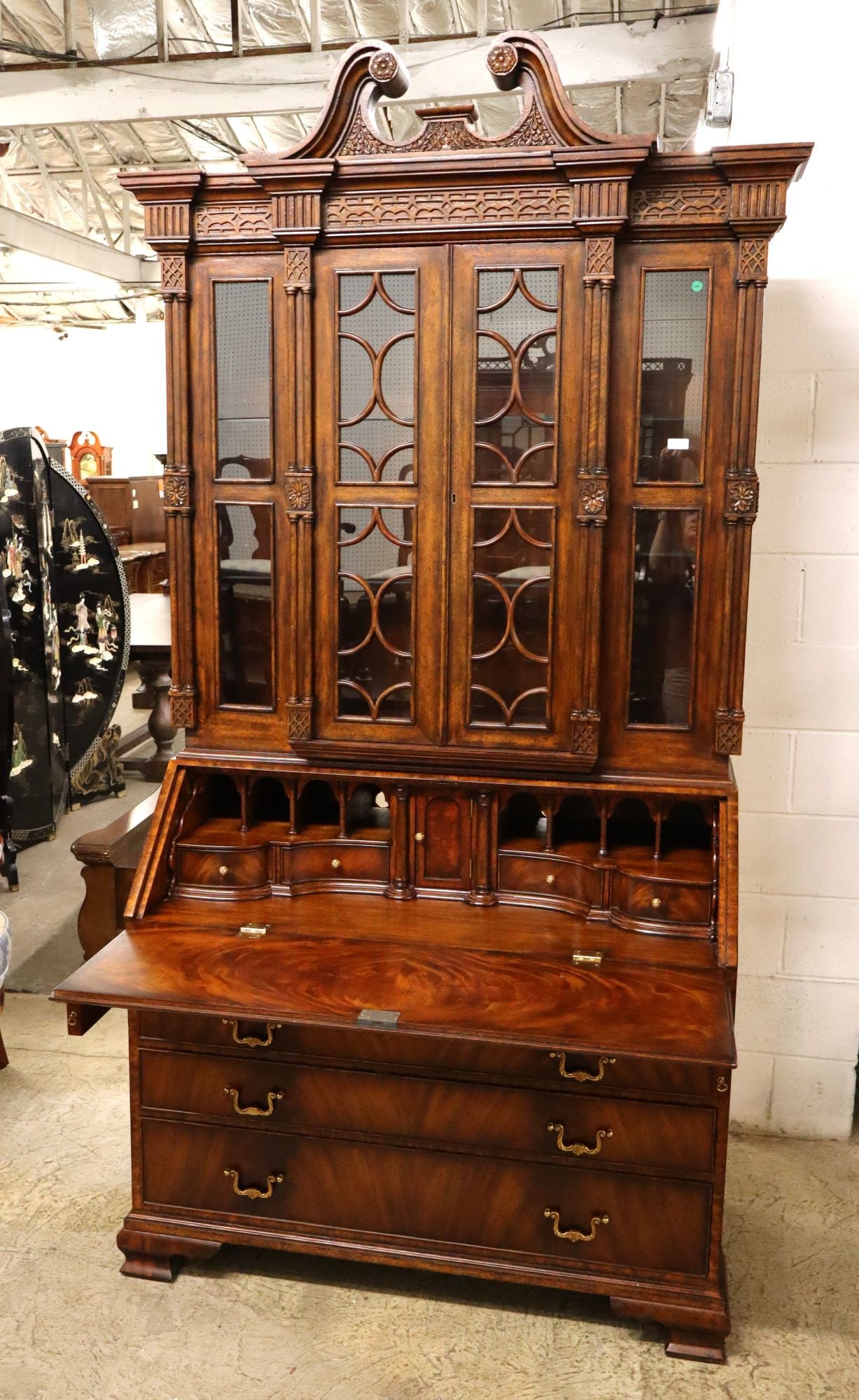 Beautiful Maitland Smith secretary bookcase - 2