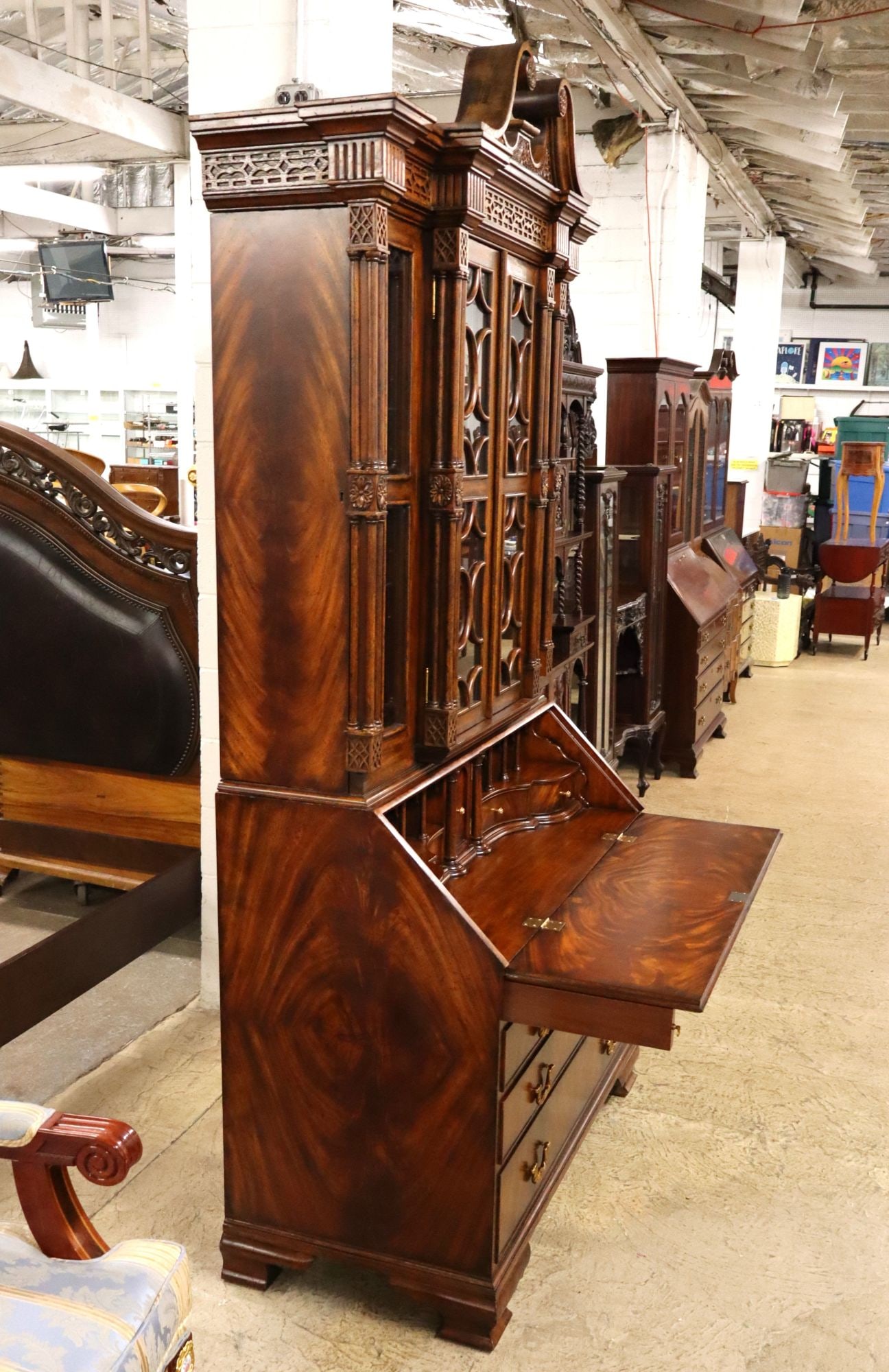 Beautiful Maitland Smith secretary bookcase - 4