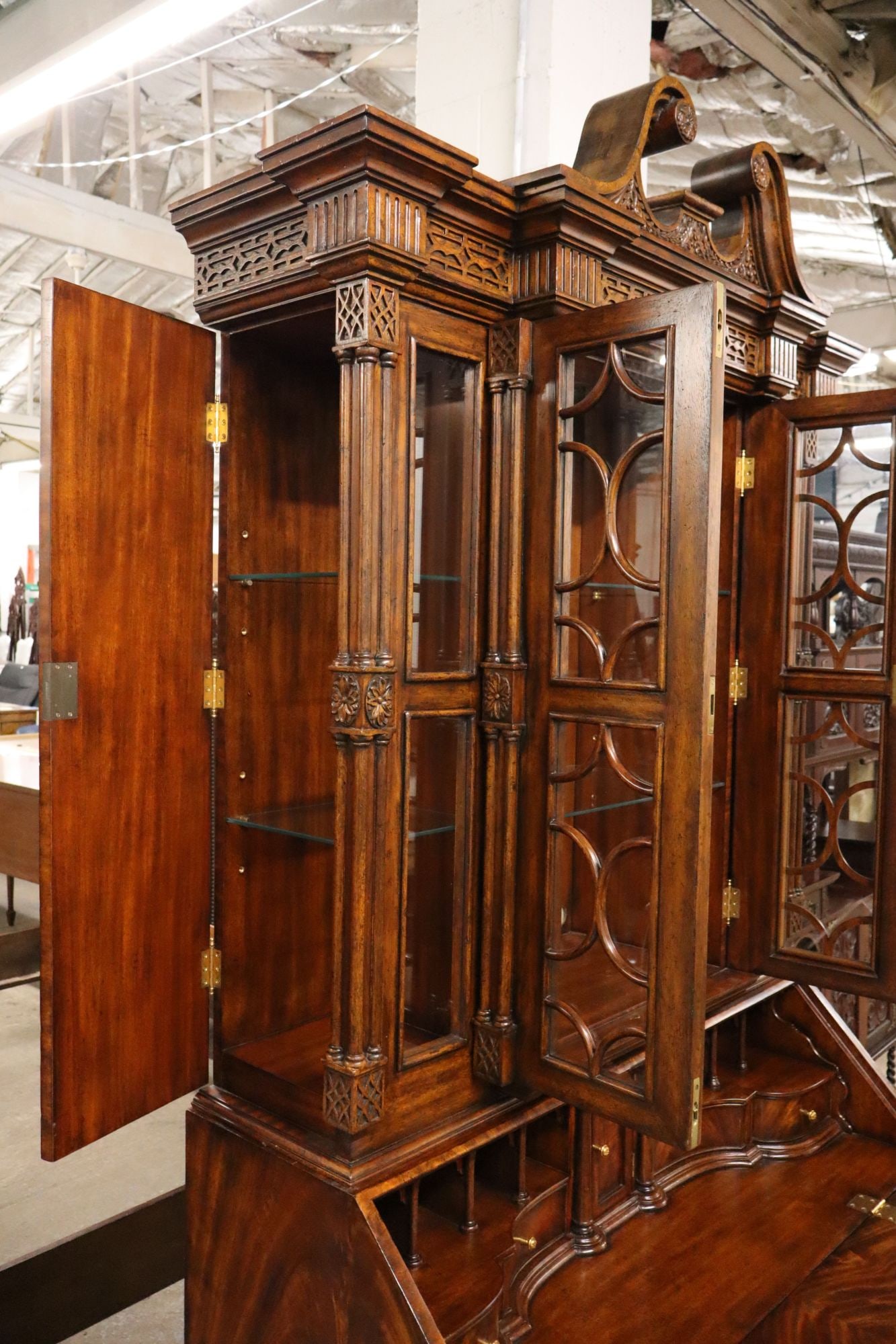 Beautiful Maitland Smith secretary bookcase - 5