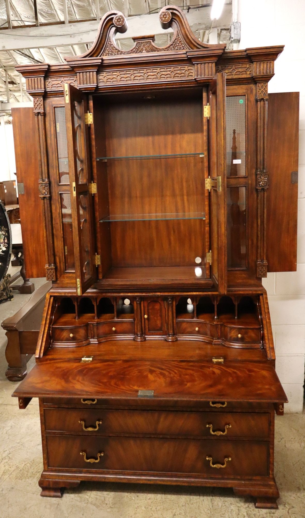 Beautiful Maitland Smith secretary bookcase - 7