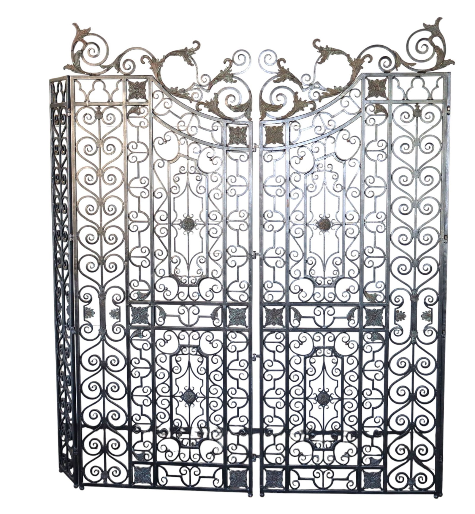 Elaborate Maitland Smith scroll iron room divider (1 of 9)
