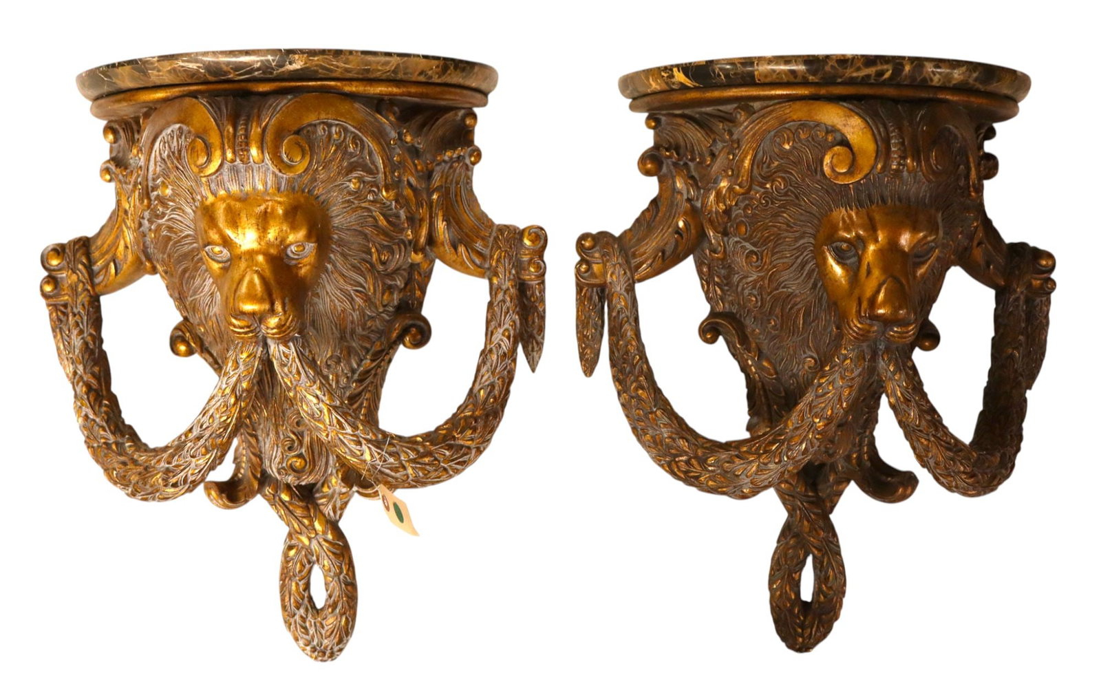 Impressive PR Maitland Smith lion granite wall sconce (1 of 10)