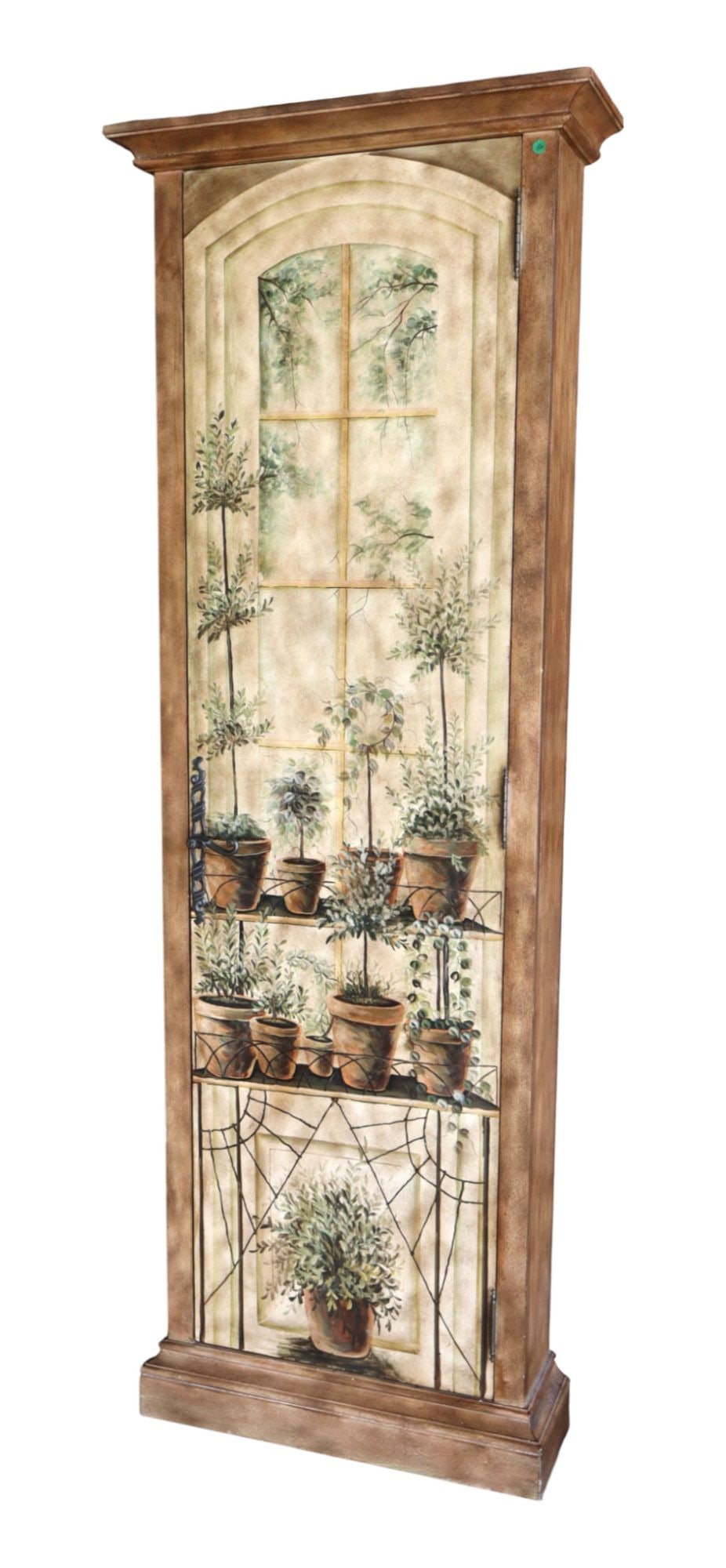 Tuscany style IT paint decorated storage cabinet (1 of 5)
