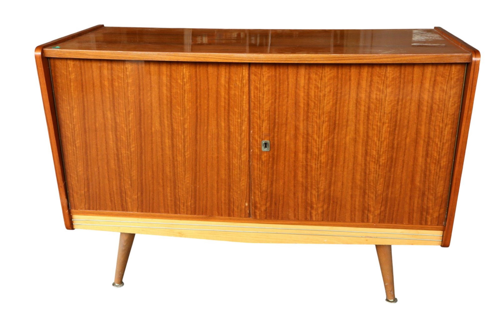 MCM storage fitted walnut veneer cabinet - Germany (1 of 7)