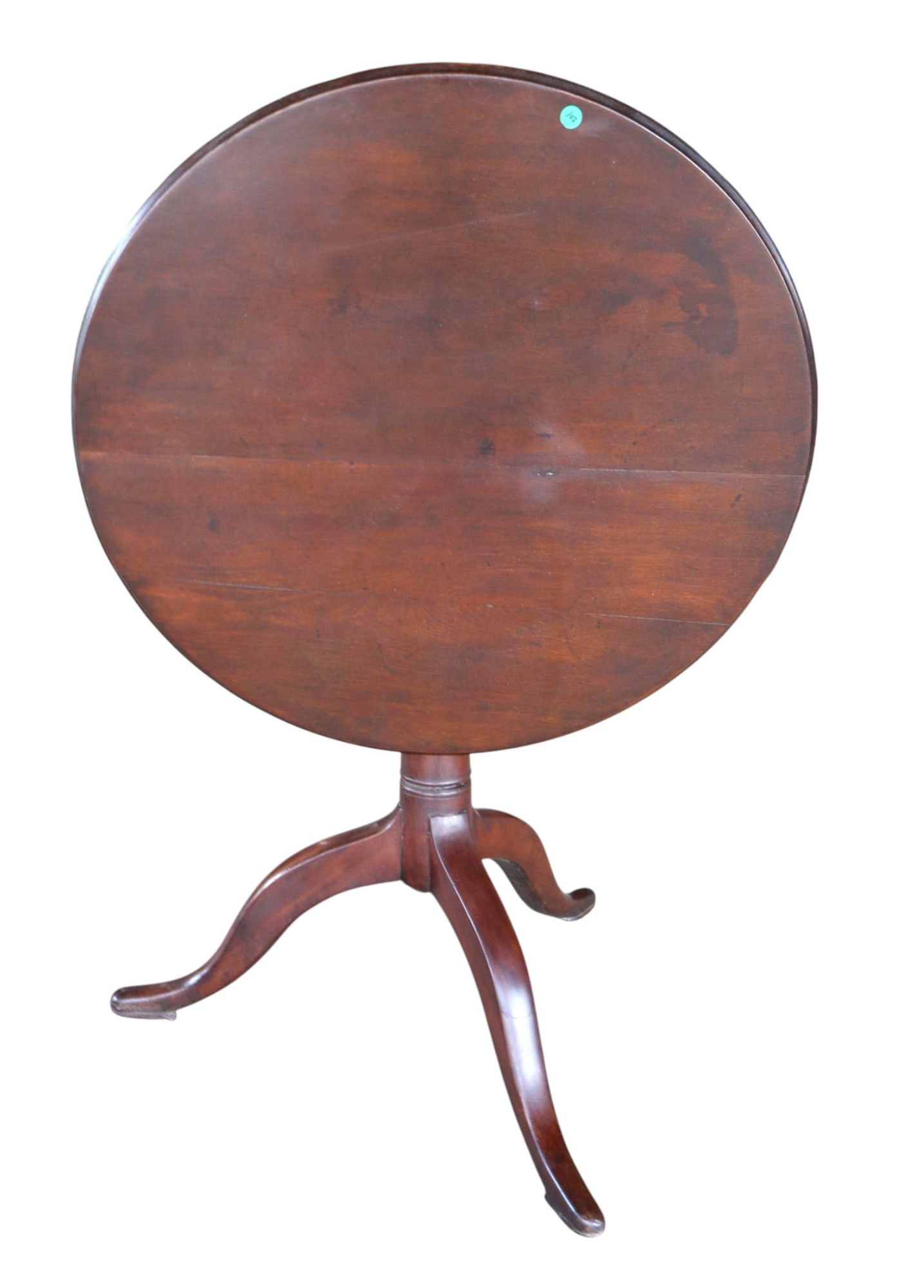 Antique solid mahogany queen anne tilt top table (1 of 6)