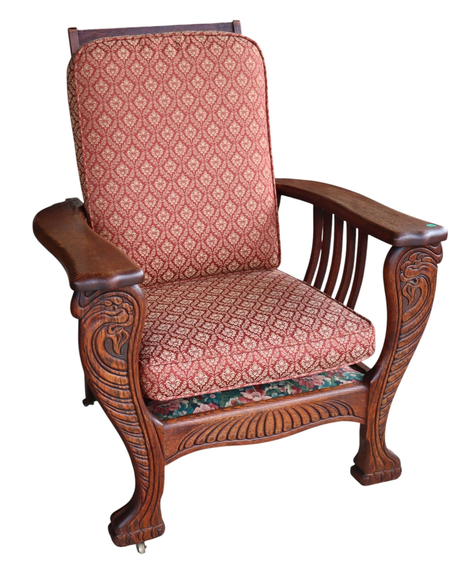 Antique oak morris chair (1 of 4)