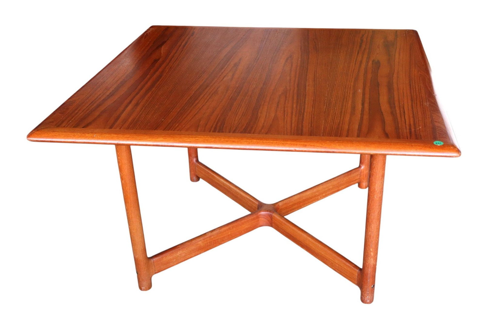 MCM square danish walnut cocktail table: Mid Century Modern square cocktail table in danish walnut, original finish, structurally sound and in good condition. 20.5"h x 36"x 36"
