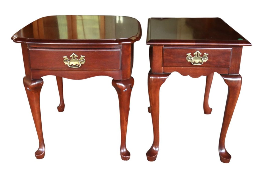 Vintage PA House cherry QA lamp tables (1 of 8)