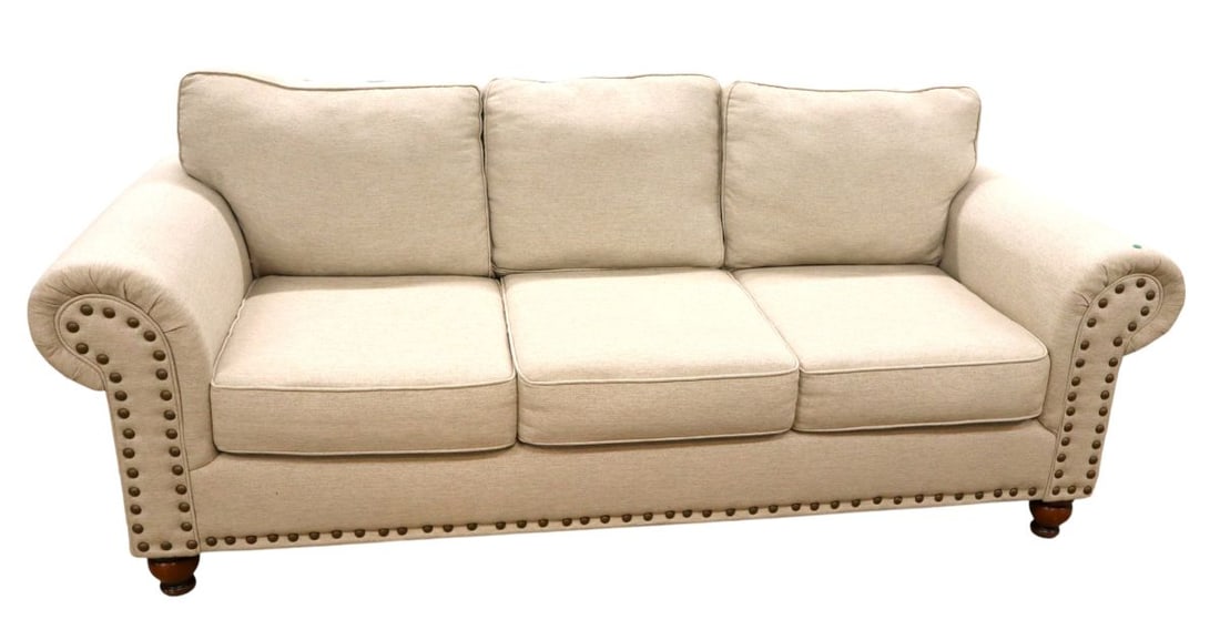 NEW upholstered tweed sofa by Fashion Furn. USA (1 of 9)