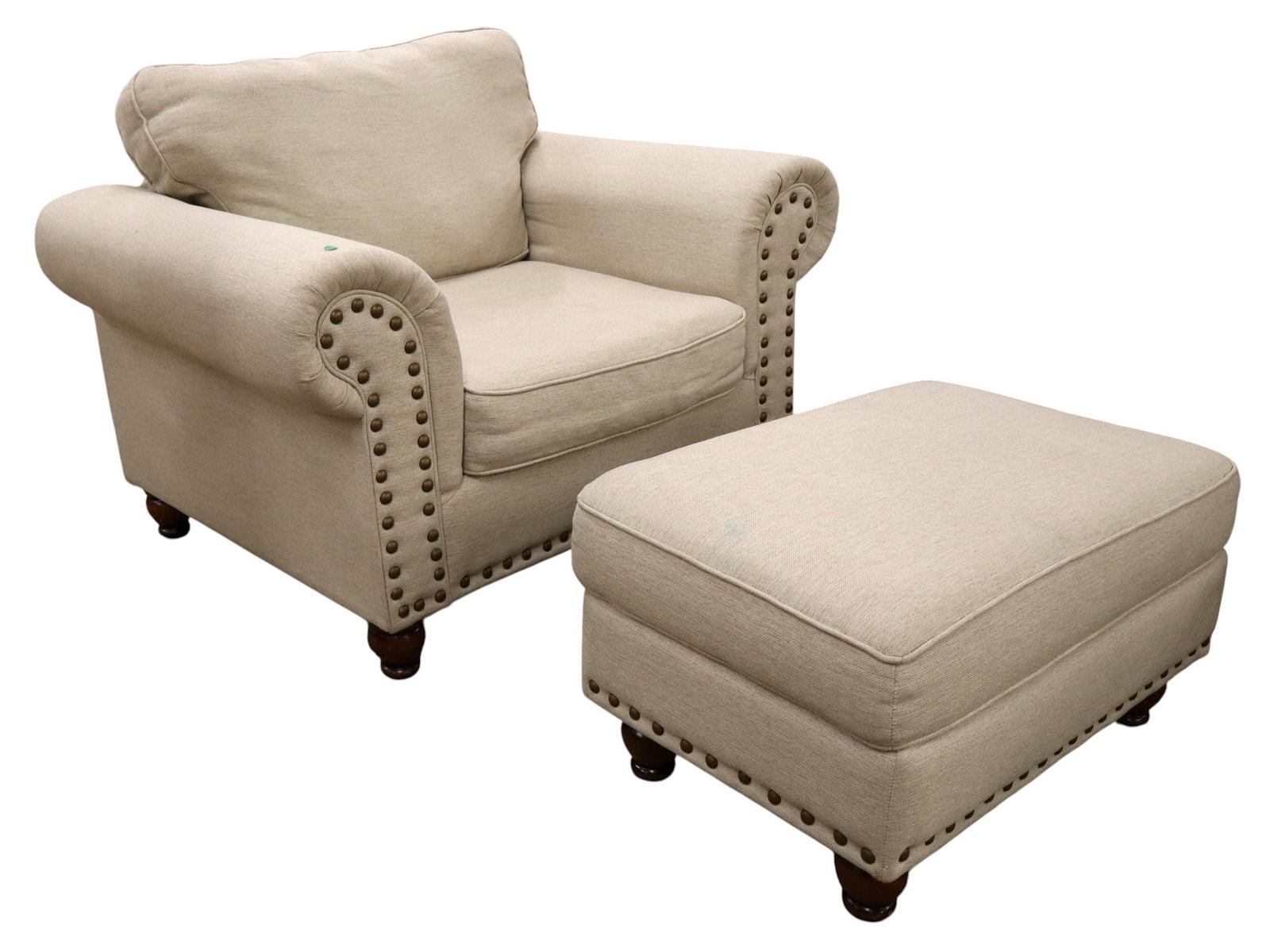 Like NEW over-size chair & ottoman by Fashion Furniture (1 of 14)