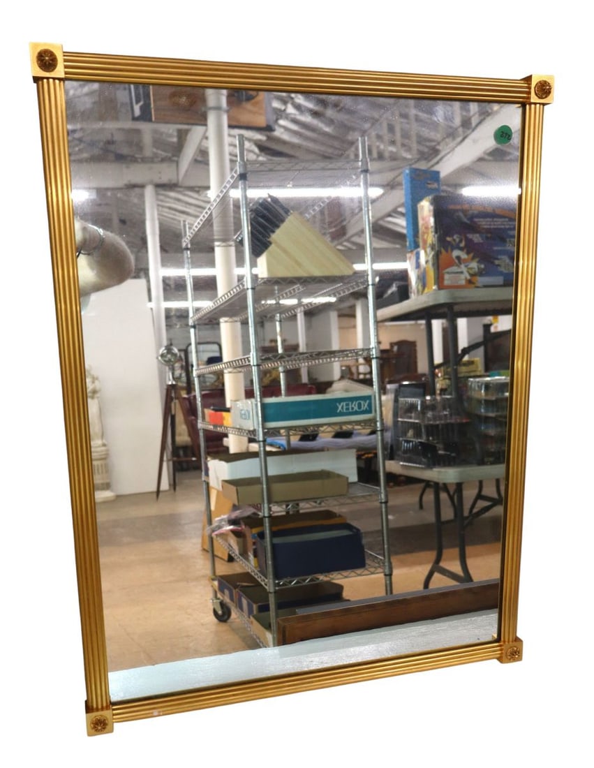 Quality heavy bronze framed regency style wall mirror (1 of 4)
