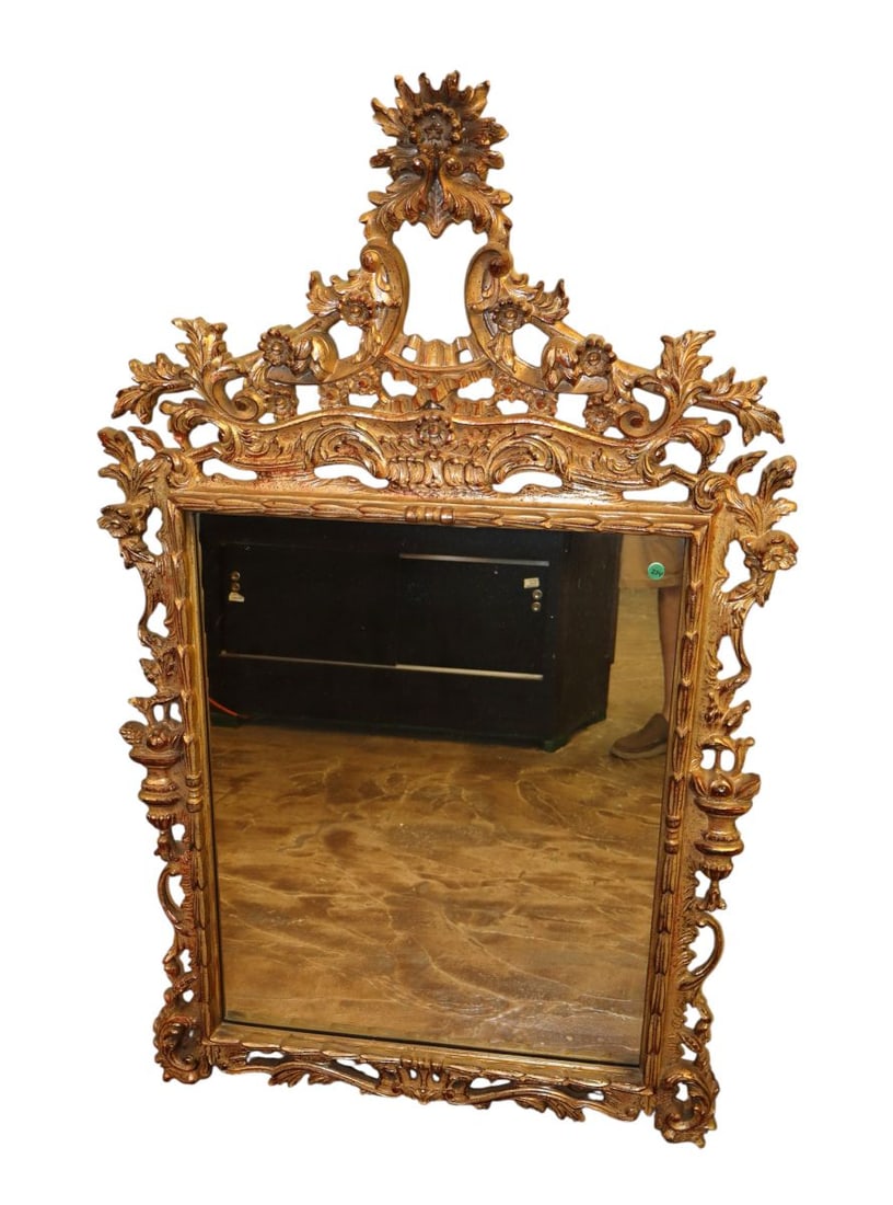Ornately carved vintage Turner french style mirror (1 of 6)