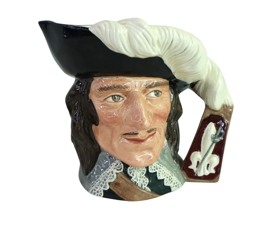 Vtg large Royal Doulton toby mug D'Artagnan: Vintage large Royal Doulton toby mug D'Artagnan no issues seen. 7.25"h x 8"w x 6.5"d