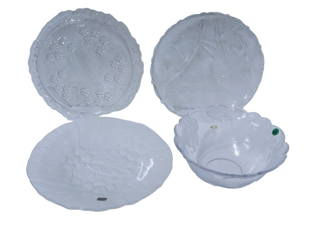 5 pcs vtg press & cut glass possibly Mikasa (1 of 4)