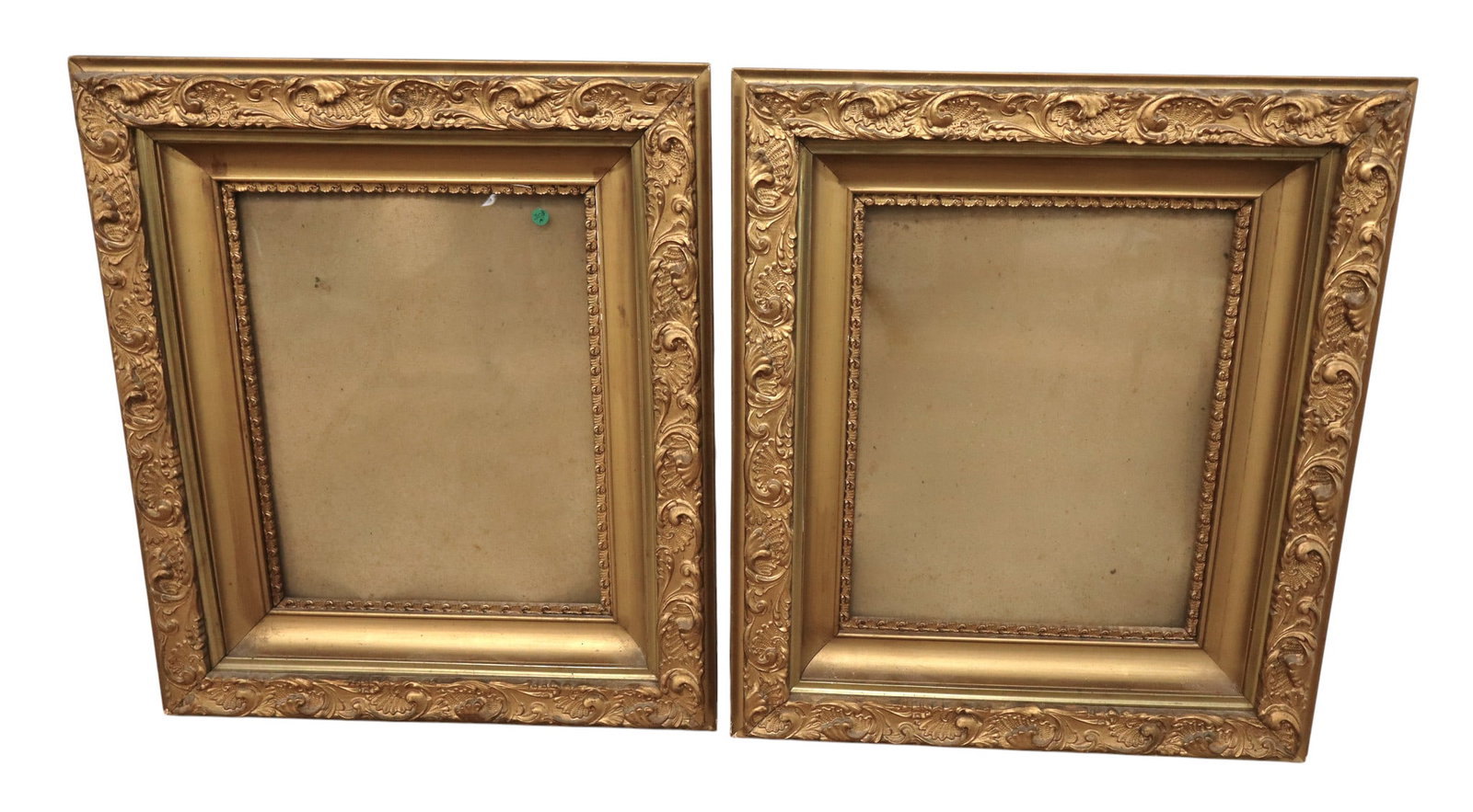 Fantastic Pair of Antique wood and gesso carved frames (1 of 10)