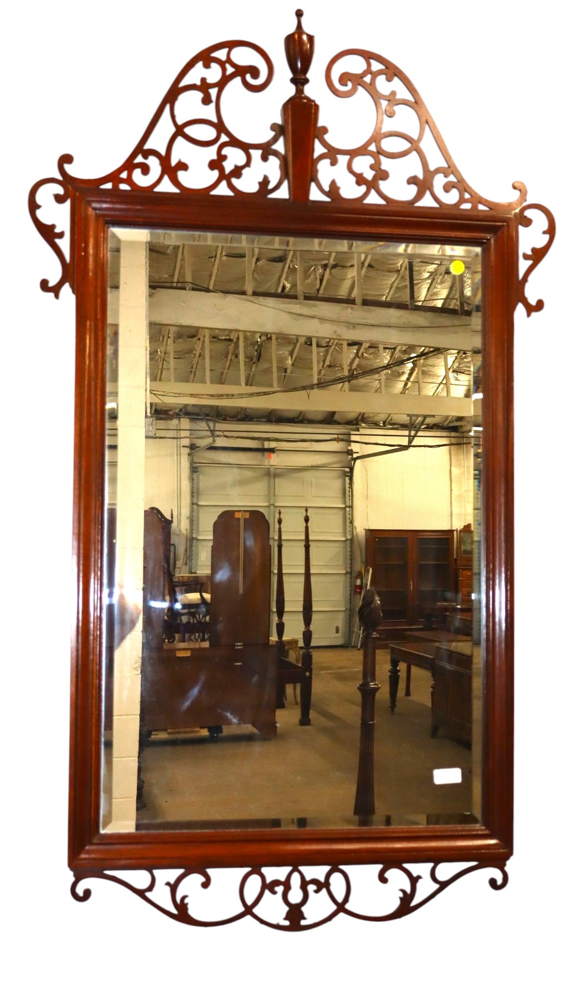 Beautiful Baker Chippendale style pierce mah mirror (1 of 3)