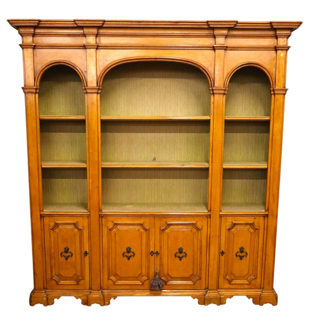 Italian vintage 3 part bookcase credenza (1 of 8)