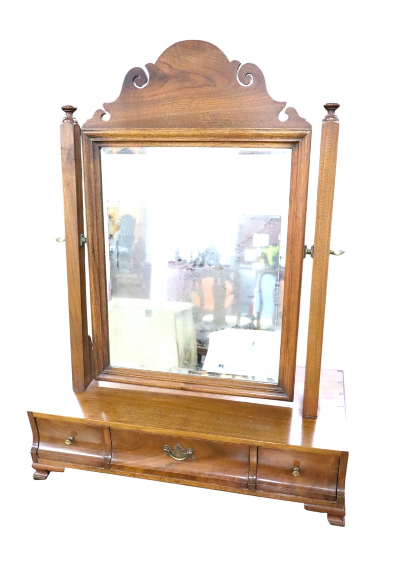Crafted dresser top shaving mirror attrib AF Hackman (1 of 6)
