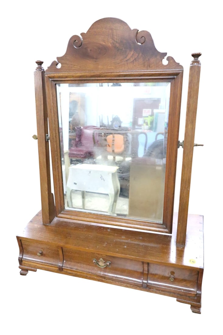 Crafted dresser top shaving mirror attrib AF Hackman (1 of 6)
