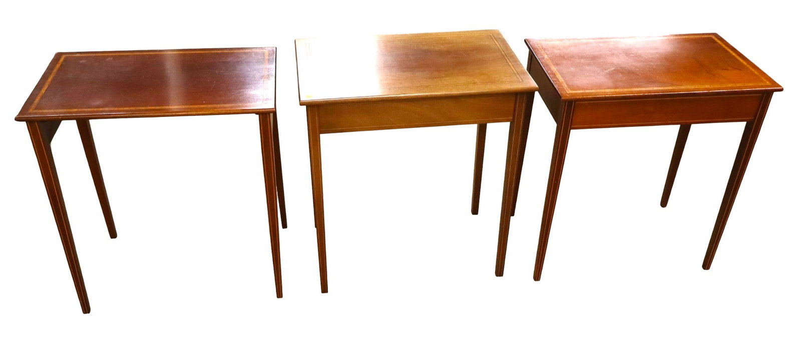 Crafted set 3 nesting tables attrib AF Hackman 1969 (1 of 3)