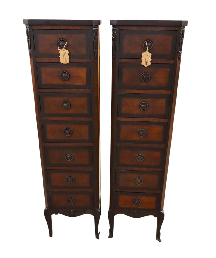 PR antique French 7 drawer banded lingerie chests (1 of 12)