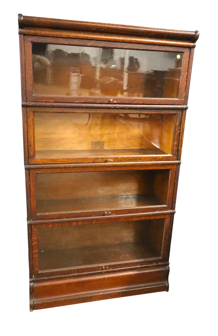 Antique Globe Wenicke barrister 4 stack bookcase (1 of 6)
