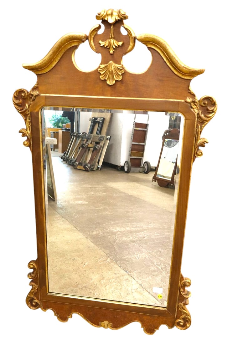 Labarge Chippendale style beveled glass mirror (1 of 6)