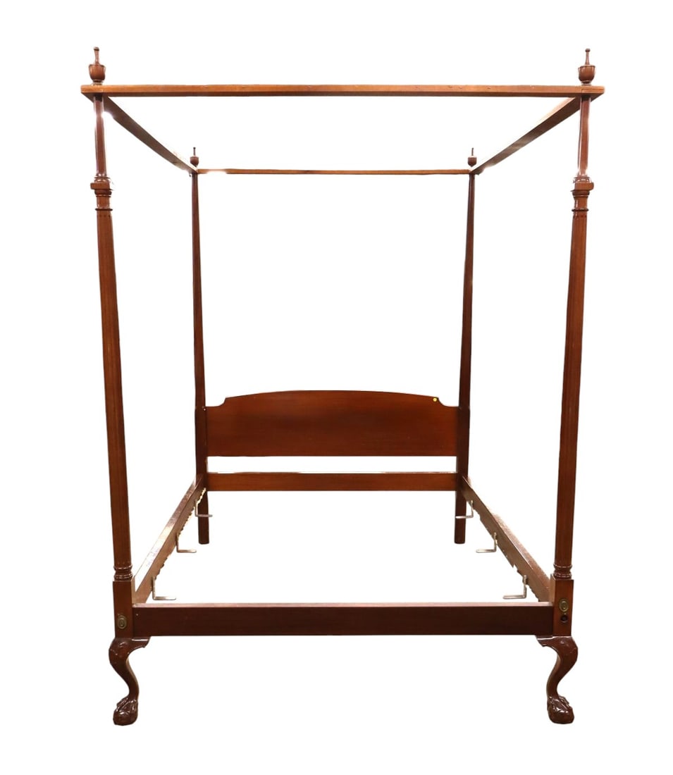 Crafted 4 poster queen full canopy bed AF Hackman 1969 (1 of 8)