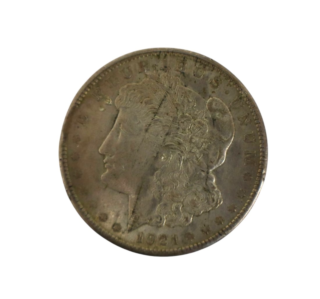 US morgan silver dollars $1 dated 1921 (1 of 2)