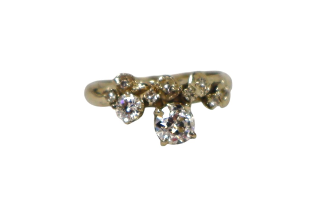 Beautiful 14k white gold diamond ring size 5.75 (1 of 7)