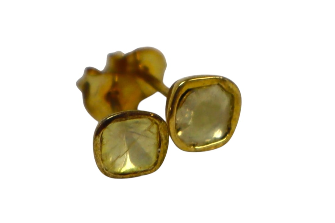 14k gold over sterling silver pendant stud earrings (1 of 3)