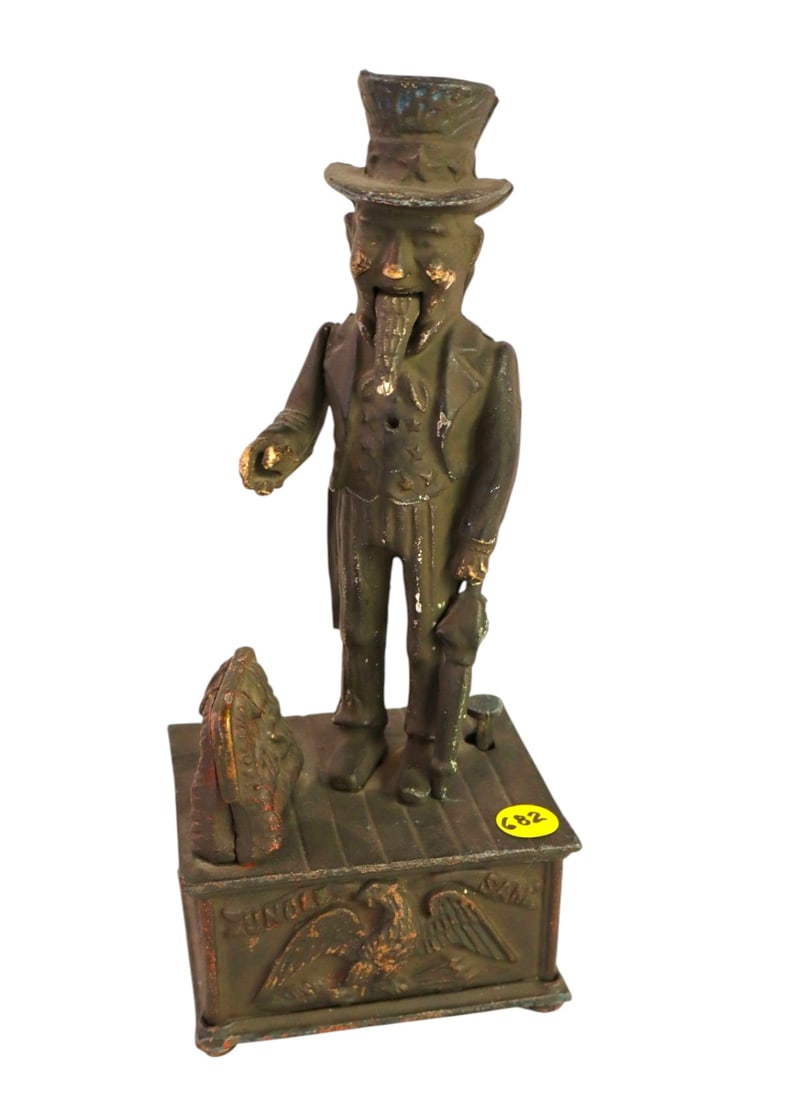 Uncle Sam mechanical cast iron bank (1 of 6)