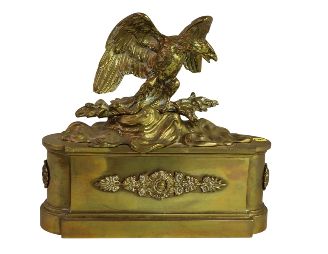 Antique brass eagle with patina (1 of 4)
