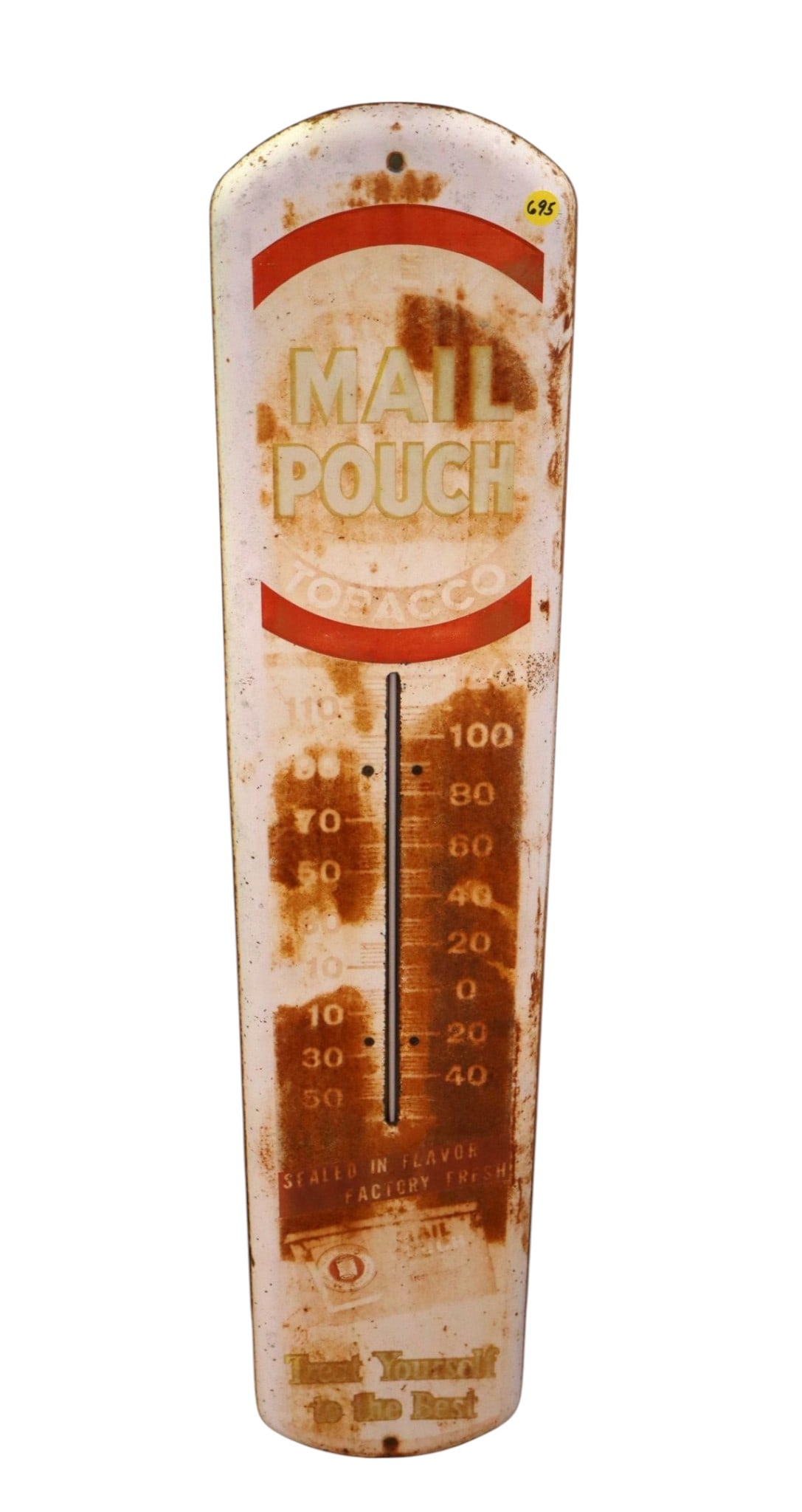 Antique mail pouch metal advertisement thermometer (1 of 2)