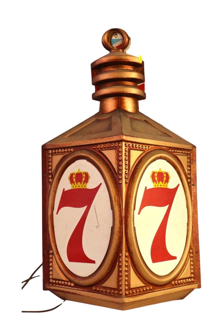 Vintage Crown 7 advertisement light (1 of 3)