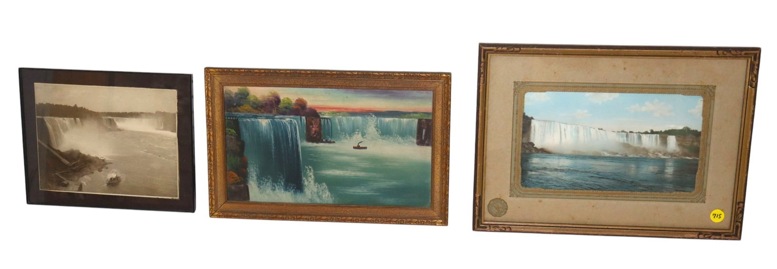 3 antique prints of Niagara Falls in various sizes (1 of 9)