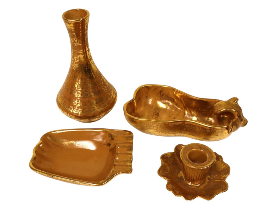 4pcs VTG Stangl Granada Gold pattern pottery (1 of 2)
