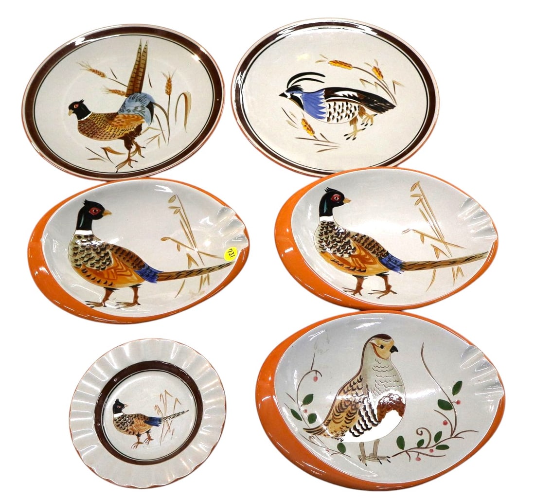 6pcs assorted VTG Stangl with pheasants and quail (1 of 3)