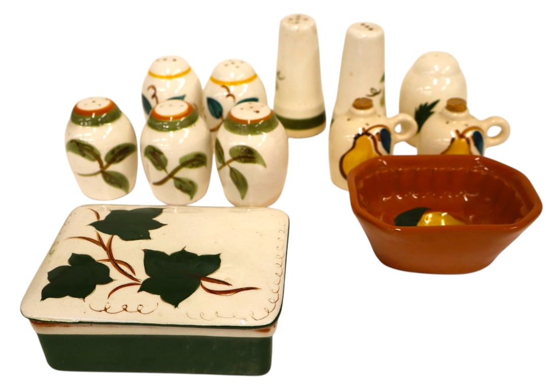 12 pieces of vintage Stangl salt & pepper and other (1 of 3)