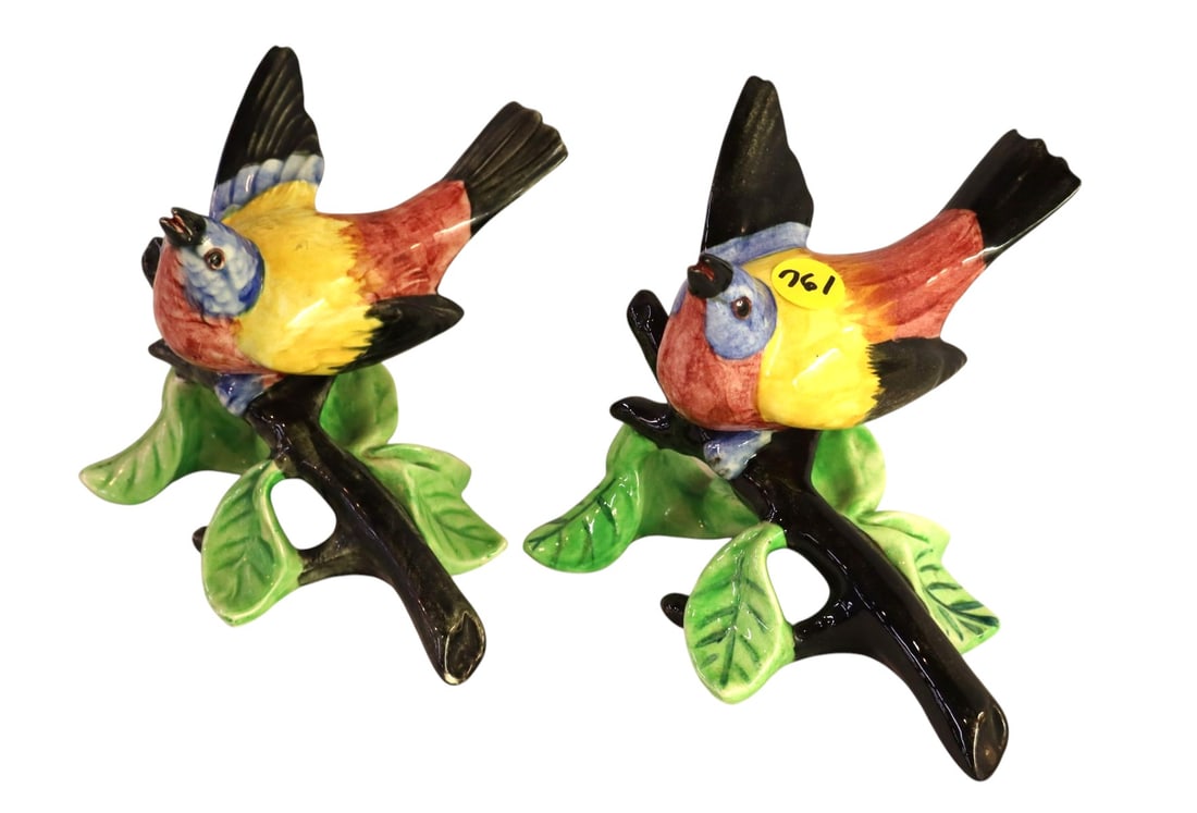 2 vintage Stangl birds on branch 5" (1 of 3)
