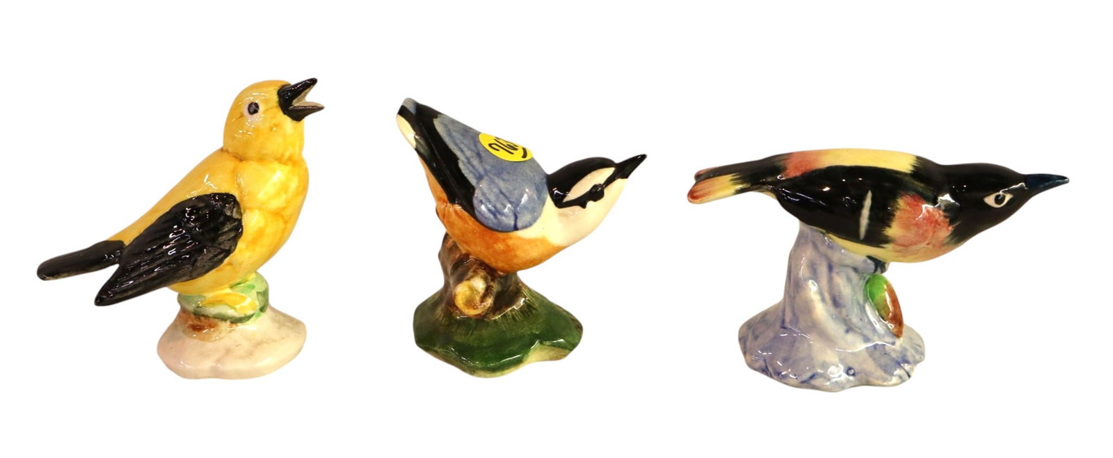 3 vintage Stangl porcelain birds 4" 3.5" 3" (1 of 4)