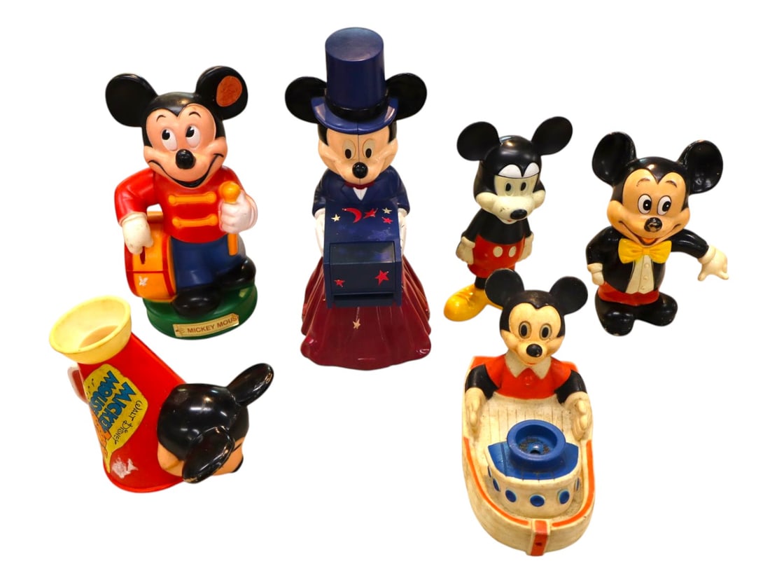 5 vintage Mickey Mouse banks, megaphone and other (1 of 3)