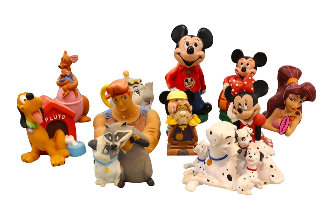 Large selection of Walt Disney vintage banks: Large selection of Walt Disney vintage banks