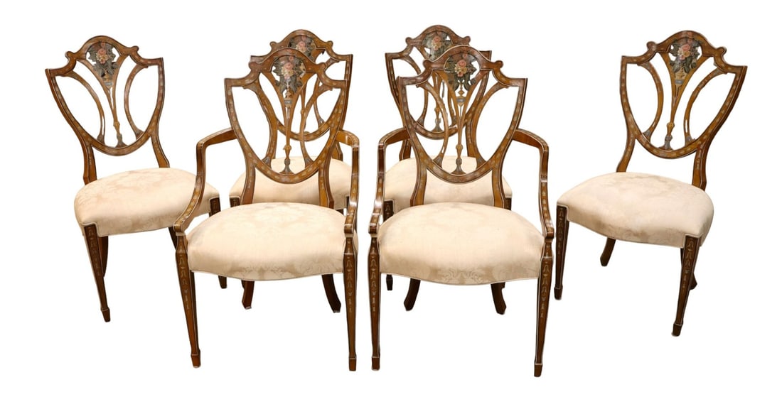 Awesome set 6 Drexel Heritage Adams Dining Chairs (1 of 15)