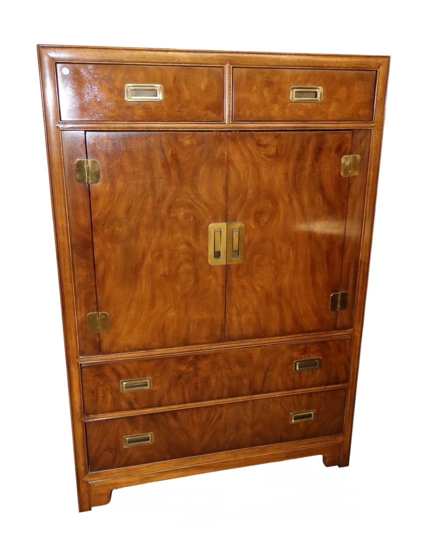 VTG Drexel Hrtg Dynasty Walnut Gentlemans Chest (1 of 6)
