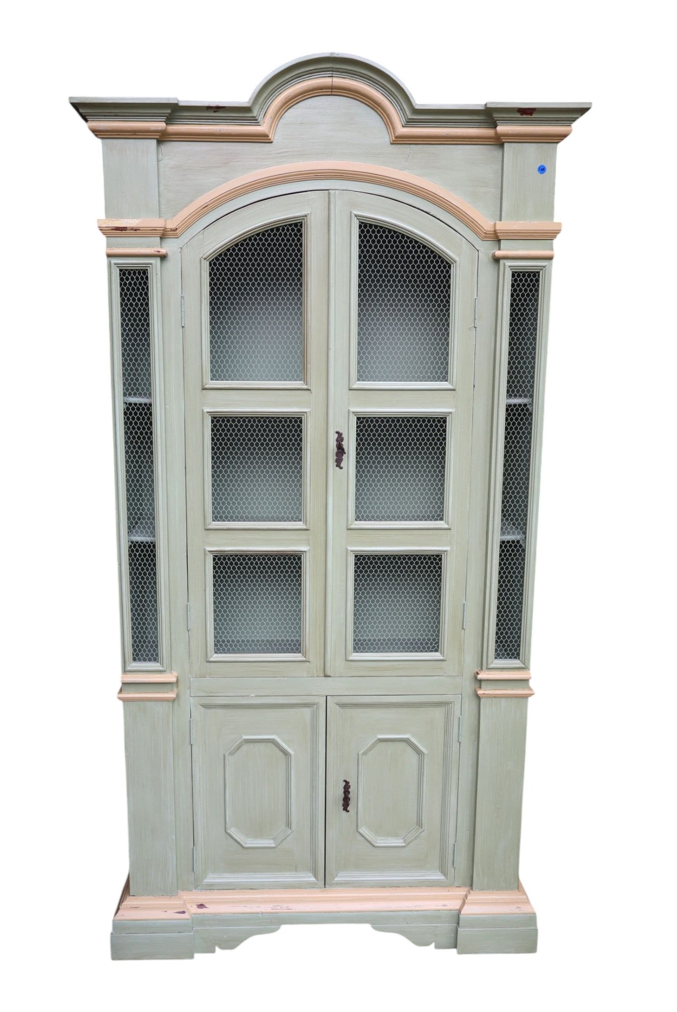 Bambergers Country FR IT Wire Mesh Green Cabinet (1 of 8)
