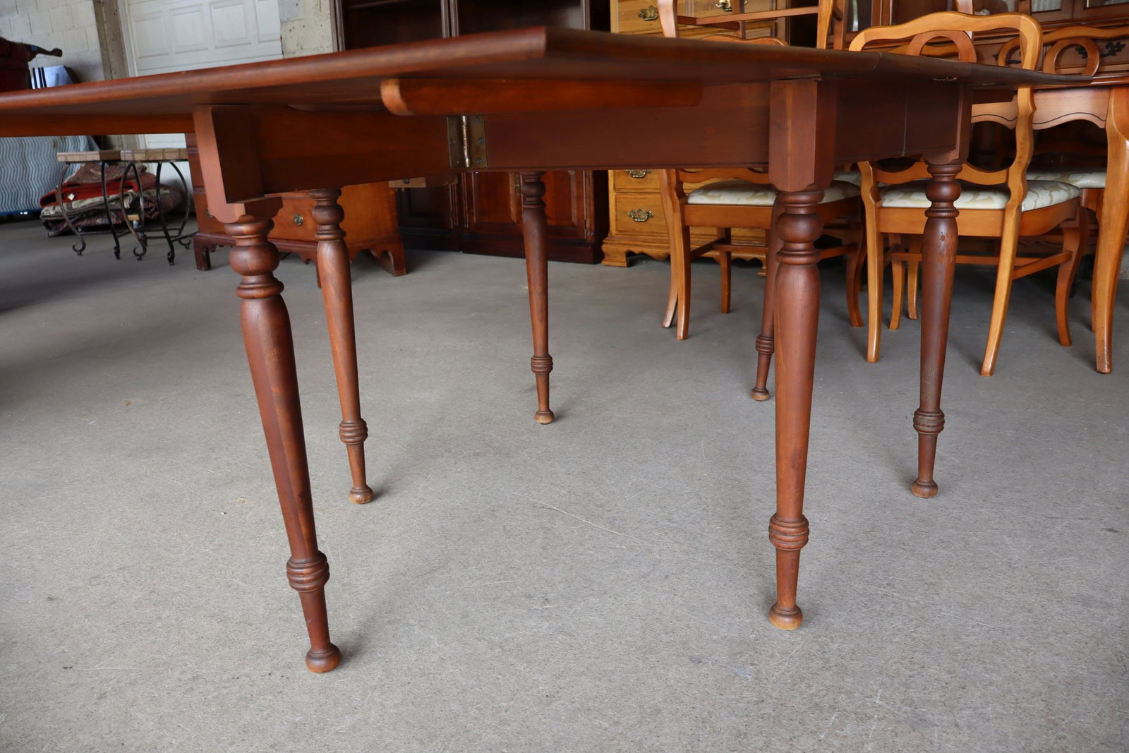 VTG Solid Cherry Drop Leaf Breakfast Table Orig Fin - 4